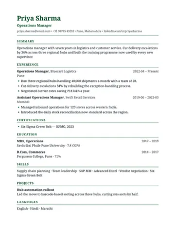 Chartered resume template: Weighty serif for audit, tax and accounts.