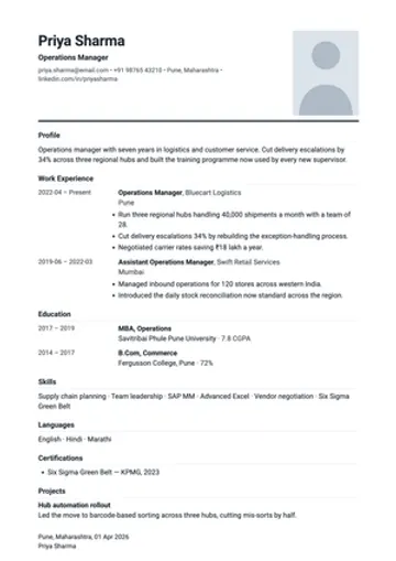 Lebenslauf resume template: Germany, Austria and Switzerland: photo, dated column, signed at the foot.